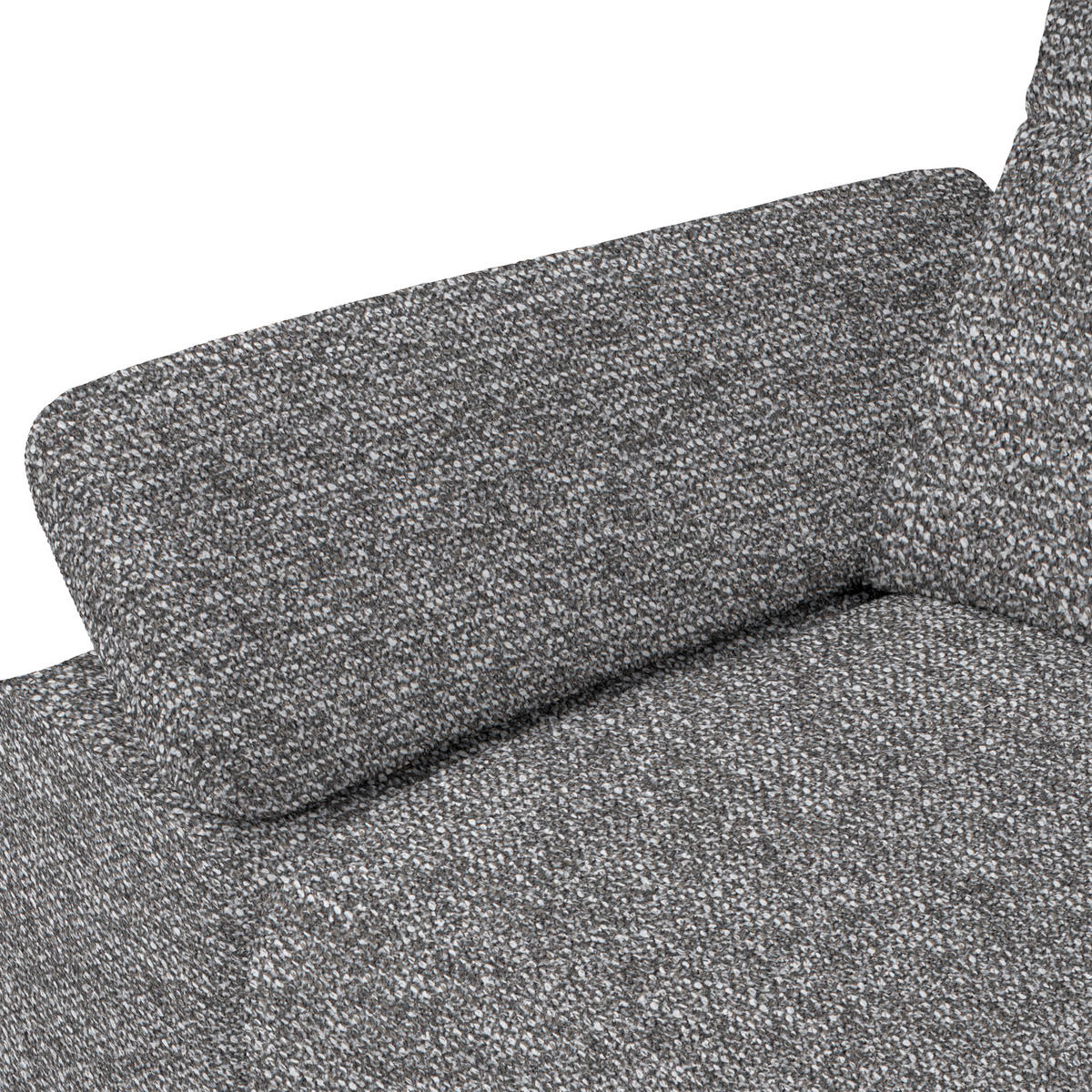 ECKSOFA  in Chenille, Flachgewebe Grau  318/165 cm  - Schwarz/Grau, Design, Textil/Metall (318/165cm) - Xora