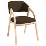 STUHL  in Webstoff  - Eichefarben/Braun, Natur, Holz/Textil (52/80/58cm) - Linea Natura