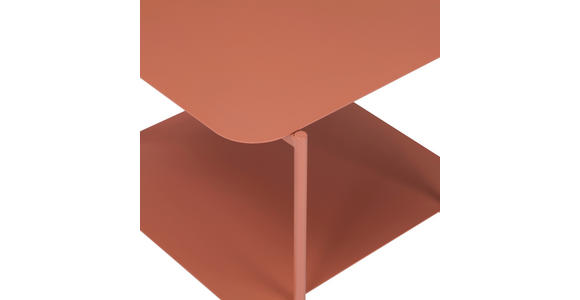 BEISTELLTISCH 48,4/45/40 cm Terracotta quadratisch  - Terracotta, Design, Metall (48,4/45/40cm) - Carryhome