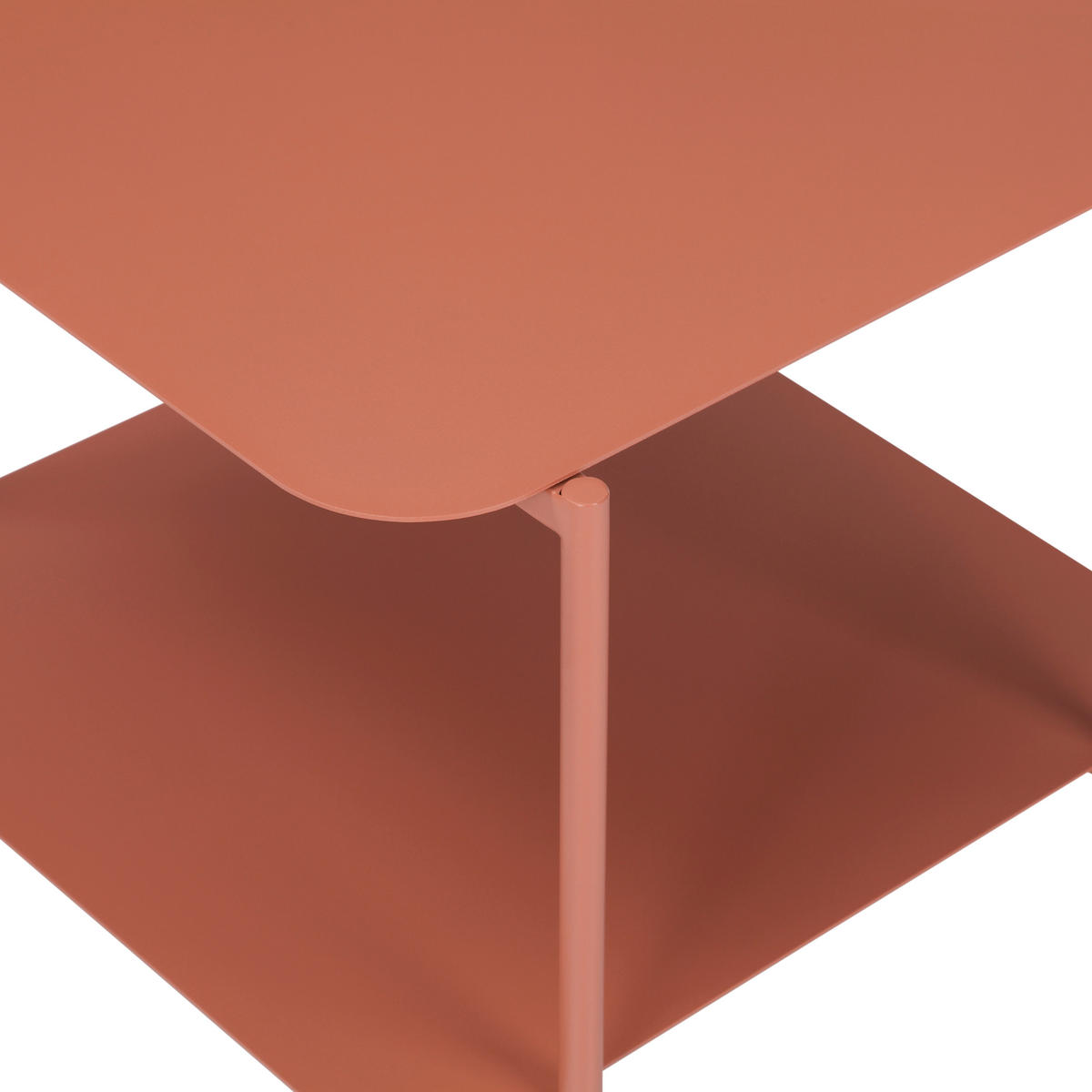 BEISTELLTISCH 48,4/45/40 cm Terracotta quadratisch  - Terracotta, Design, Metall (48,4/45/40cm) - Carryhome