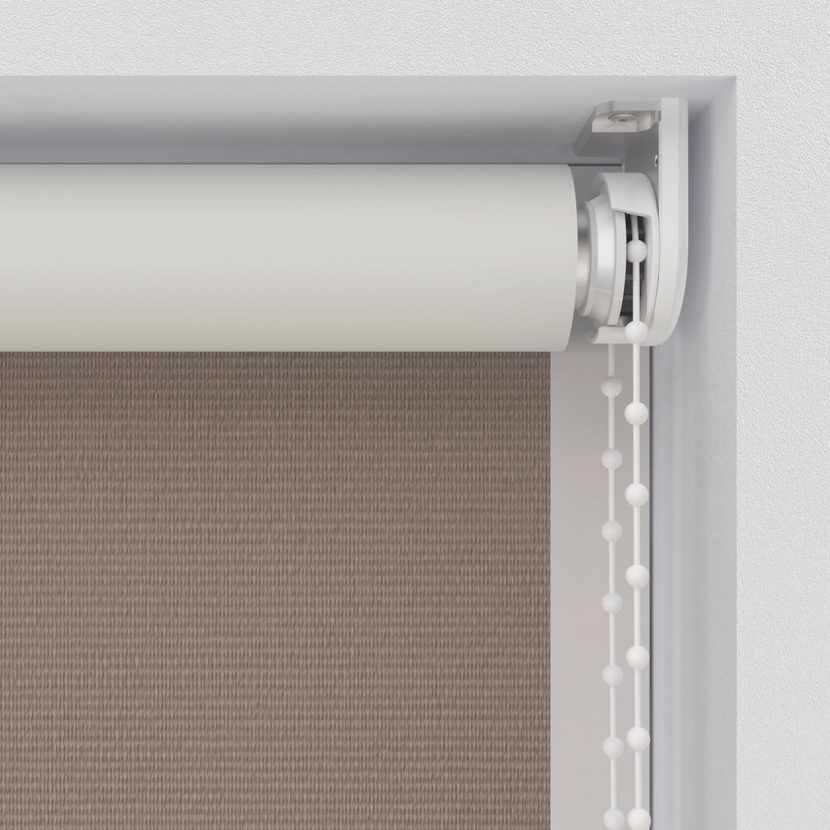 VERDUNKELUNGSROLLO 210/190 cm  - Haselnussfarben, Design, Textil (210/190cm)