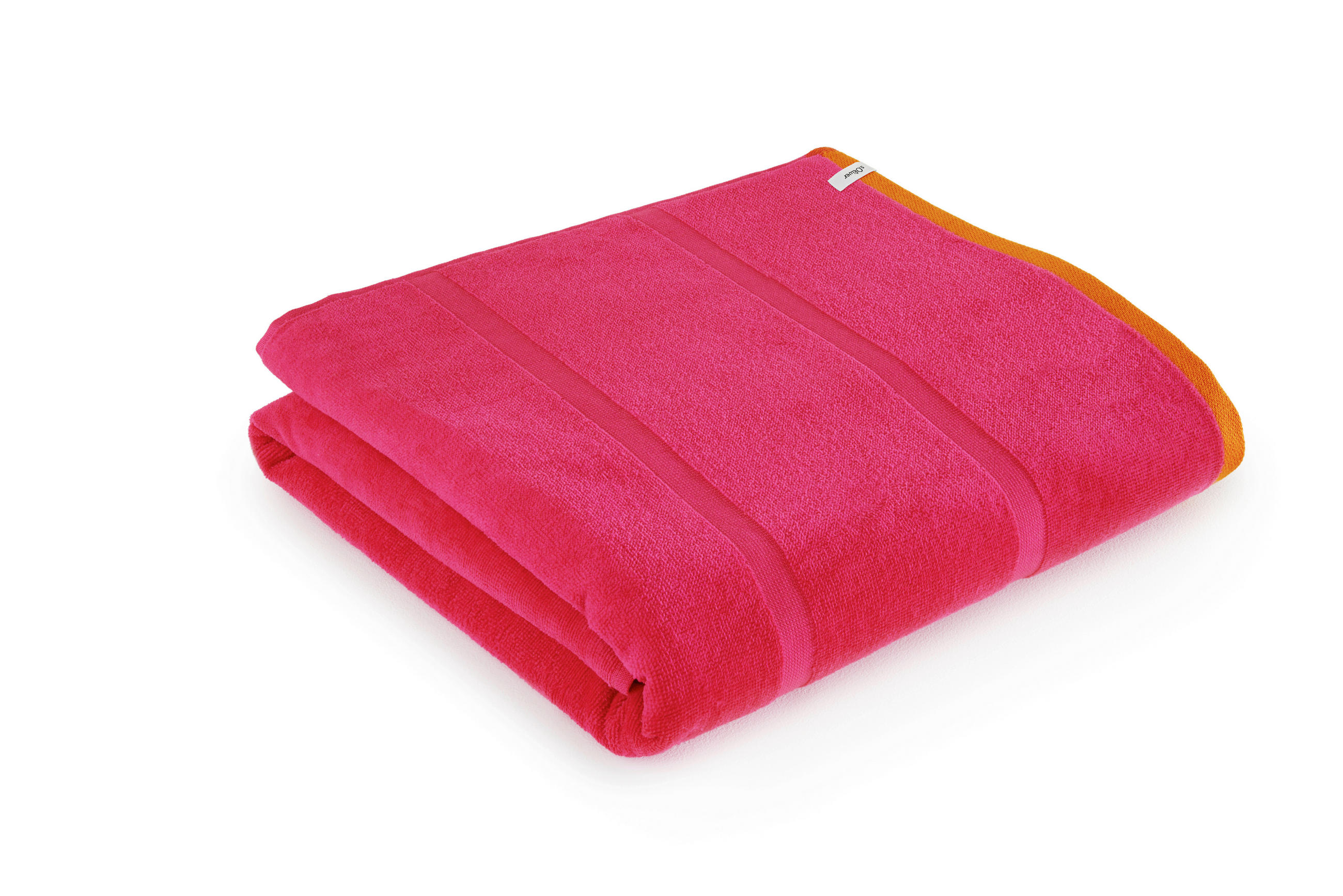 STRANDTUCH Orange, Pink 90/180 cm  - Pink/Orange, Trend, Textil (90/180cm) - S. Oliver