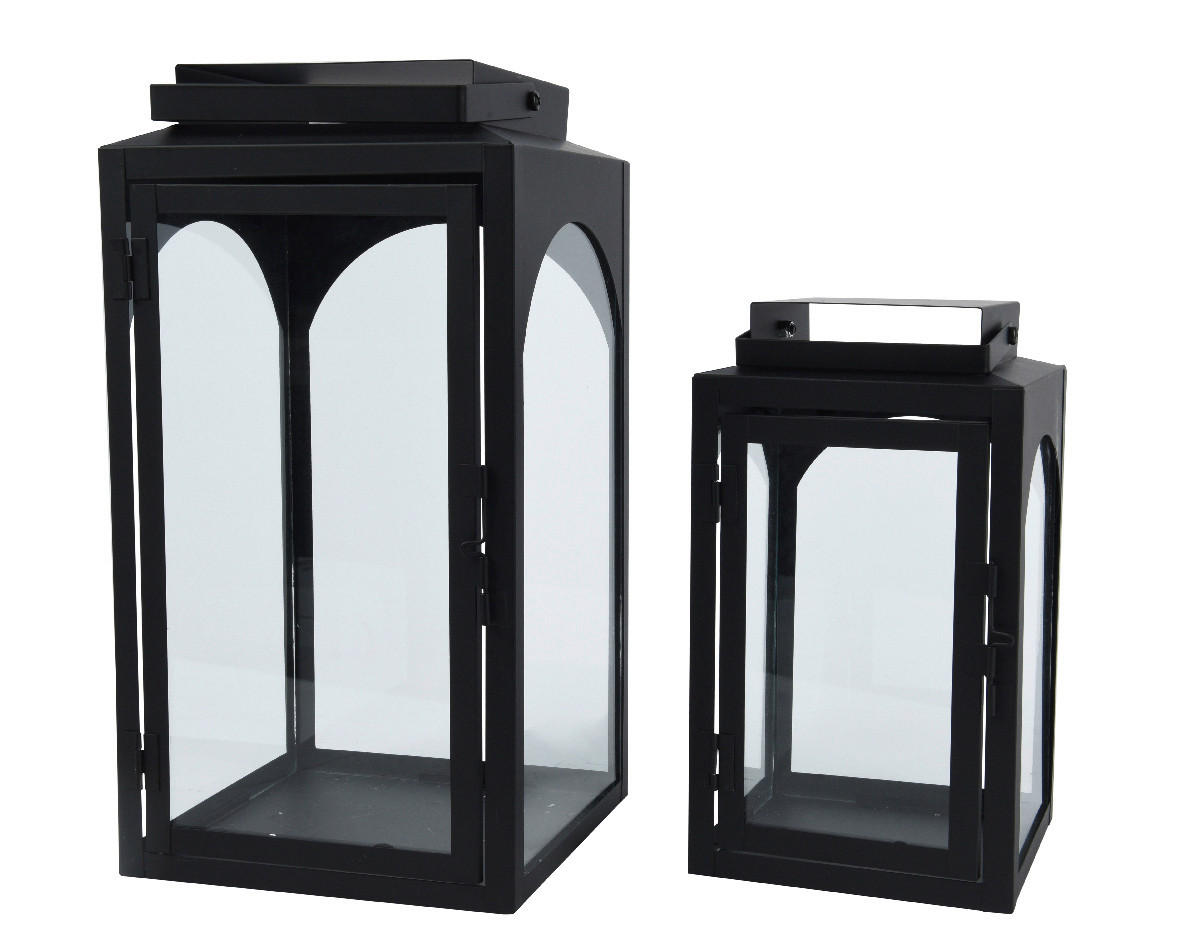 LÁMPÁS - fekete, Lifestyle, Üveg/fém - Ambia Home