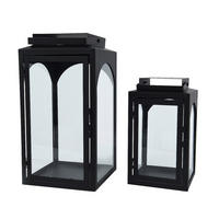 LÁMPÁS - fekete, Lifestyle, Üveg/fém - Ambia Home