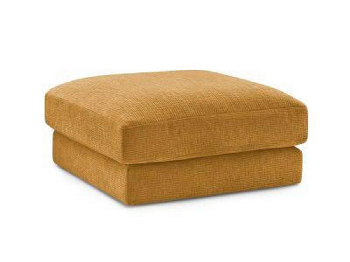 HOCKER LEONARD Struktur Gelb  - Gelb/Schwarz, MODERN, Kunststoff/Textil (86/43/86cm)