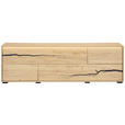 LOWBOARD  200/61/40 cm  - Eichefarben/Schwarz, KONVENTIONELL, Holzwerkstoff (200/61/40cm) - Xora