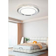 LED-DECKENLEUCHTE 45/6 cm   - Chromfarben/Transparent, Design, Kunststoff/Metall (45/6cm) - Novel