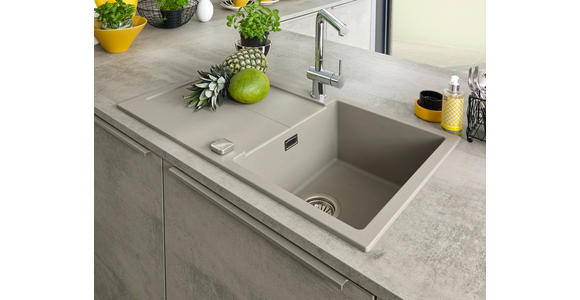 EINBAUKÜCHE - Weiß/Grau, Design, Holzwerkstoff - Dieter Knoll