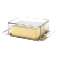 VAJTARTÓ fém, műanyag  - áttetsző, Basics, műanyag/fém (16,7/11/6cm) - Gefu