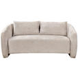 2-SITZER-SOFA Struktur Beige  - Beige/Schwarz, Design, Kunststoff/Textil (183/75/112cm) - Ambia Home