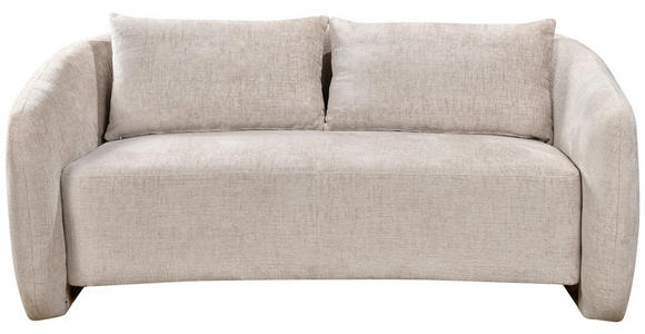 2-SITZER-SOFA Struktur Beige  - Beige/Schwarz, Design, Kunststoff/Textil (183/75/112cm) - Ambia Home