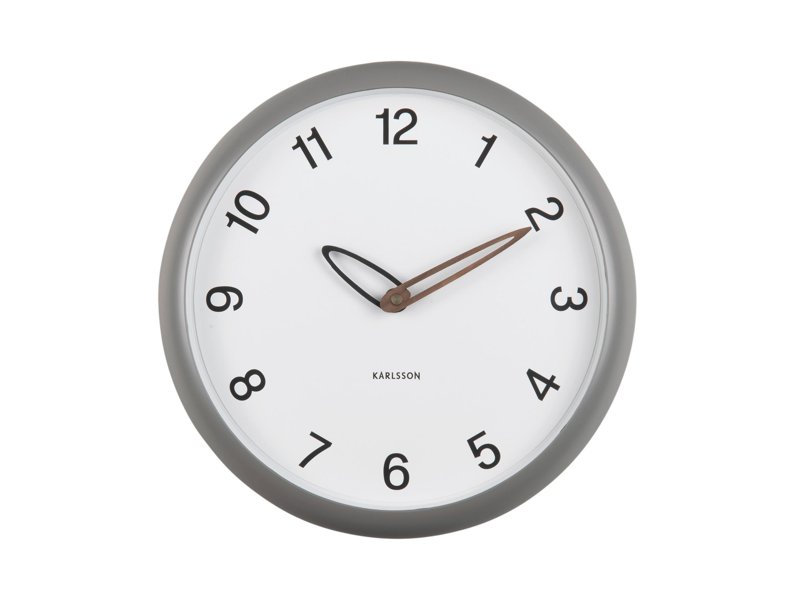 WANDUHR  Dunkelgrau 30 cm  - Dunkelgrau, Basics, Kunststoff (30cm) - Present Time