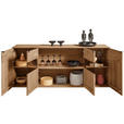 SIDEBOARD Eichefarben  192/81/44 cm  - Eichefarben/Anthrazit, Natur, Glas/Holz (192/81/44cm) - Valnatura