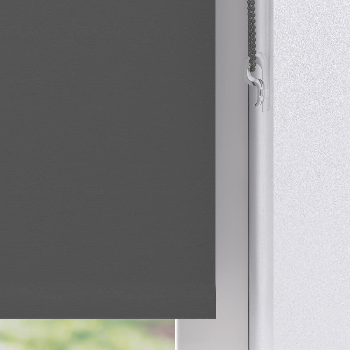VERDUNKELUNGSROLLO  Verdunkelung  110/150 cm    - Anthrazit, Basics, Kunststoff (110/150cm)