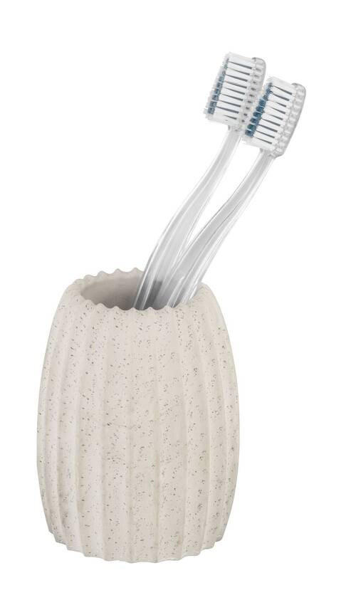 KELÍMEK NA ZUBNÍ KARTÁČEK světle šedá - světle šedá, Basics, přírodní materiály (7/10/7cm) - Wenko