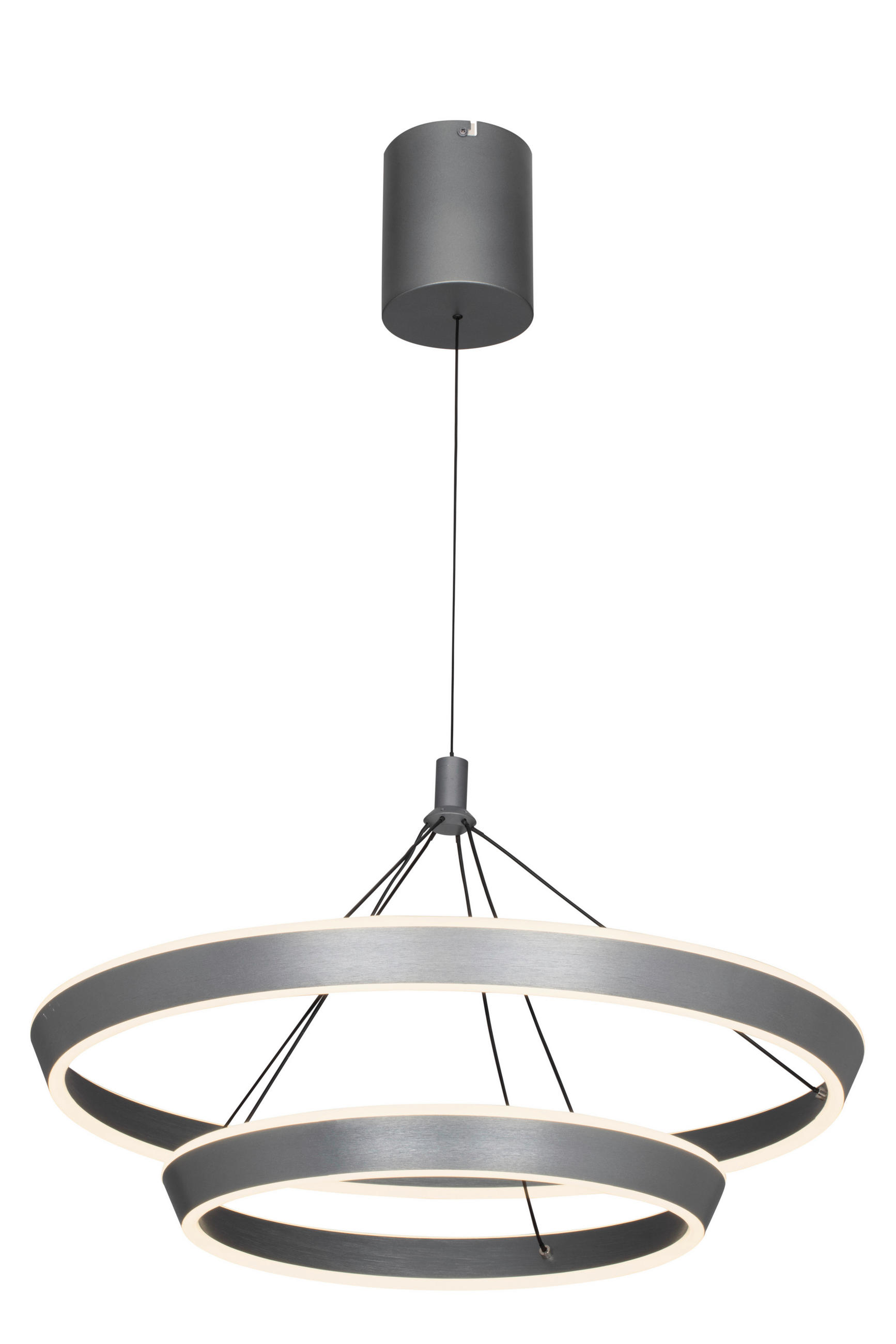 ZÁVĚSNÉ LED SVÍTIDLO, 60/150 cm  - šedá, Lifestyle, kov (60/150cm) - Ambiente