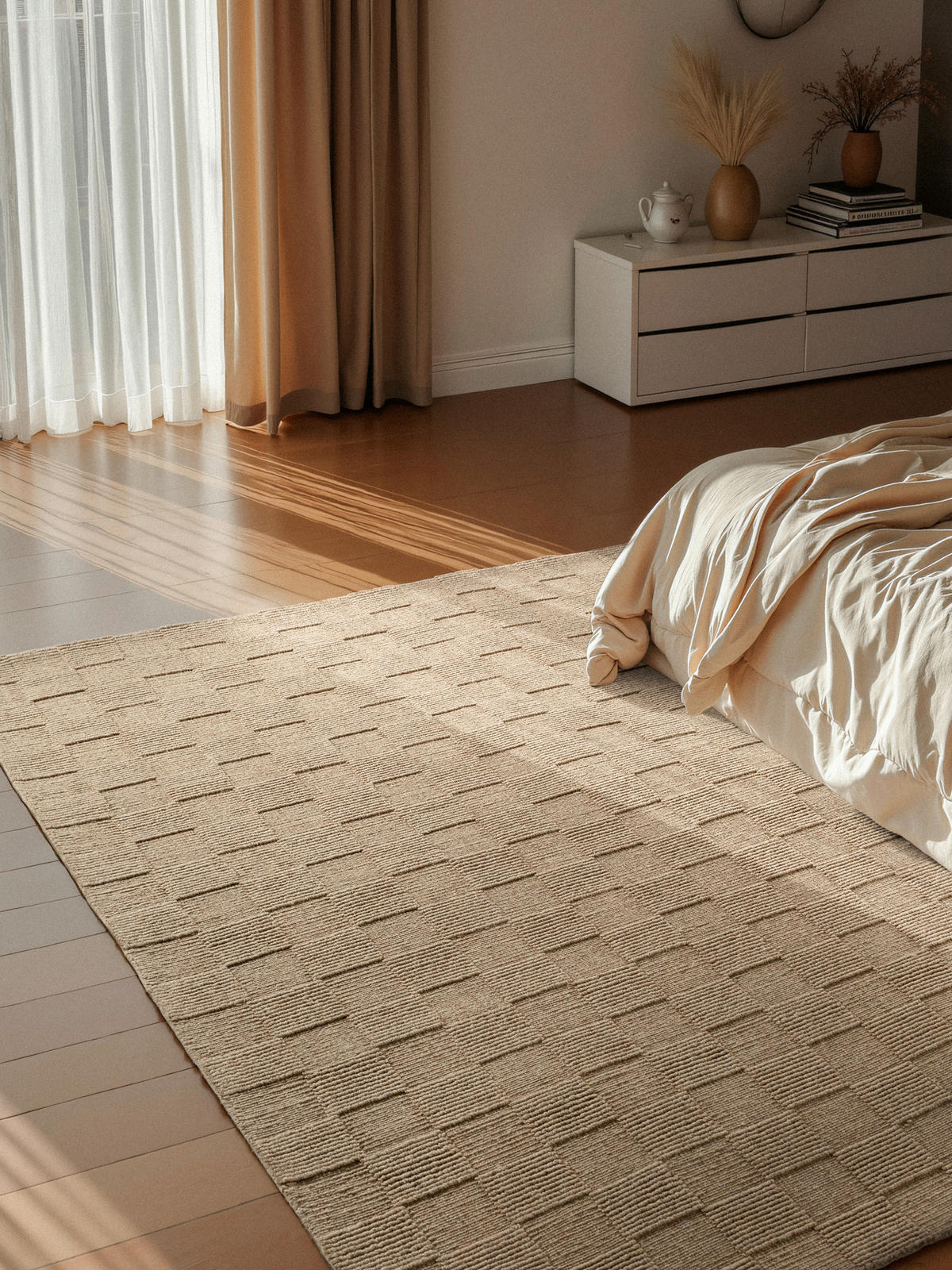 WEBTEPPICH  Wohnzimmer 120/170 cm Kollektion 1766 Hellbraun rechteckig  - Hellbraun, Basics, Textil (120/170cm) - Villeroy & Boch