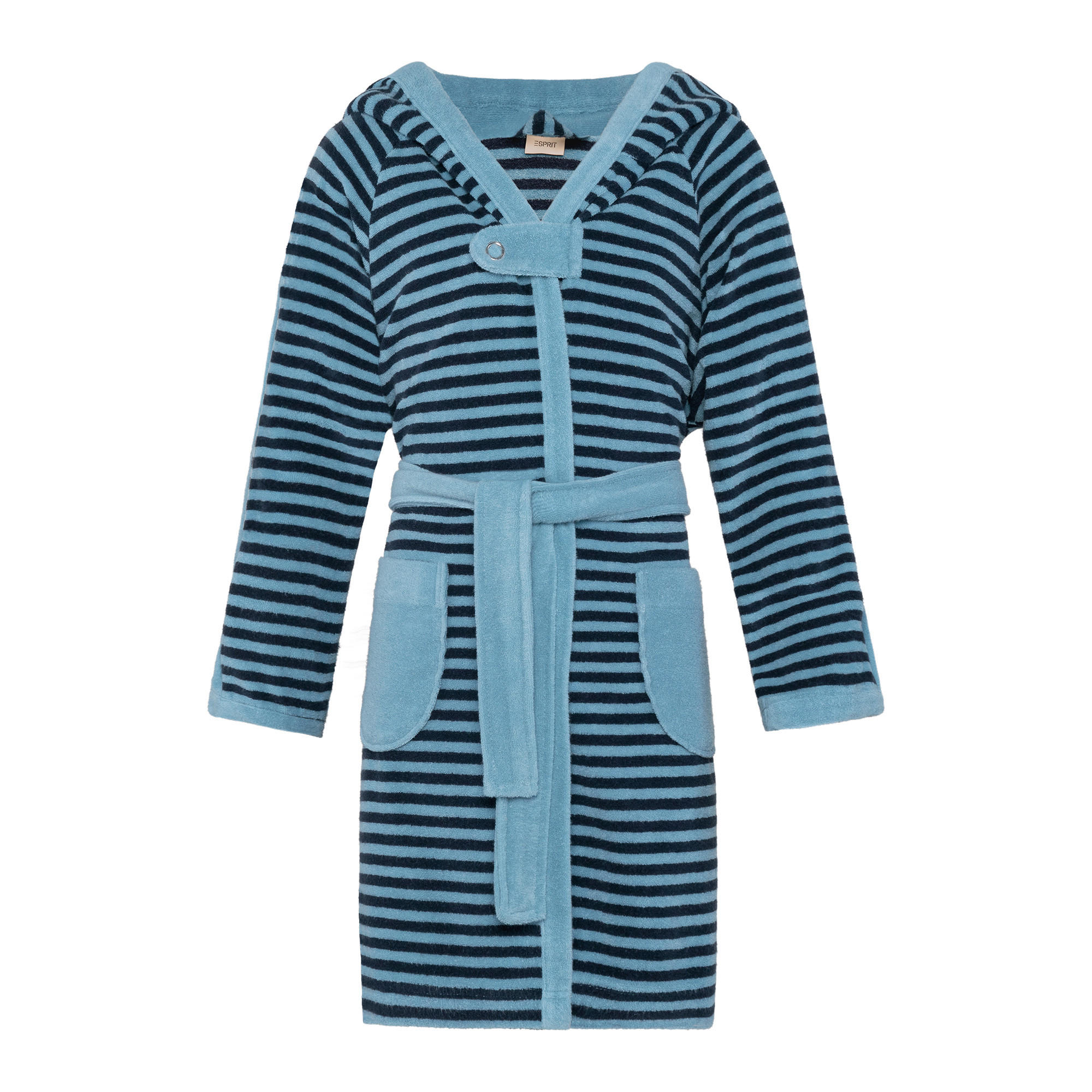 KINDERBADEMANTEL Little Striped Hoody 098/104  - Blau, Basics, Textil (098/104null) - Esprit
