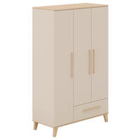 KINDERKLEIDERSCHRANK - Beige/Naturfarben, Design, Holzwerkstoff (123,5/202,9/55,6cm) - Paidi