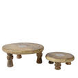 DEKOTELLER - Naturfarben, Trend, Holz (25,00/25,00/8,00cm) - Ambia Home