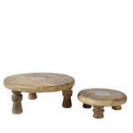 DEKOTELLER - Naturfarben, Trend, Holz (25,00/25,00/8,00cm) - Ambia Home