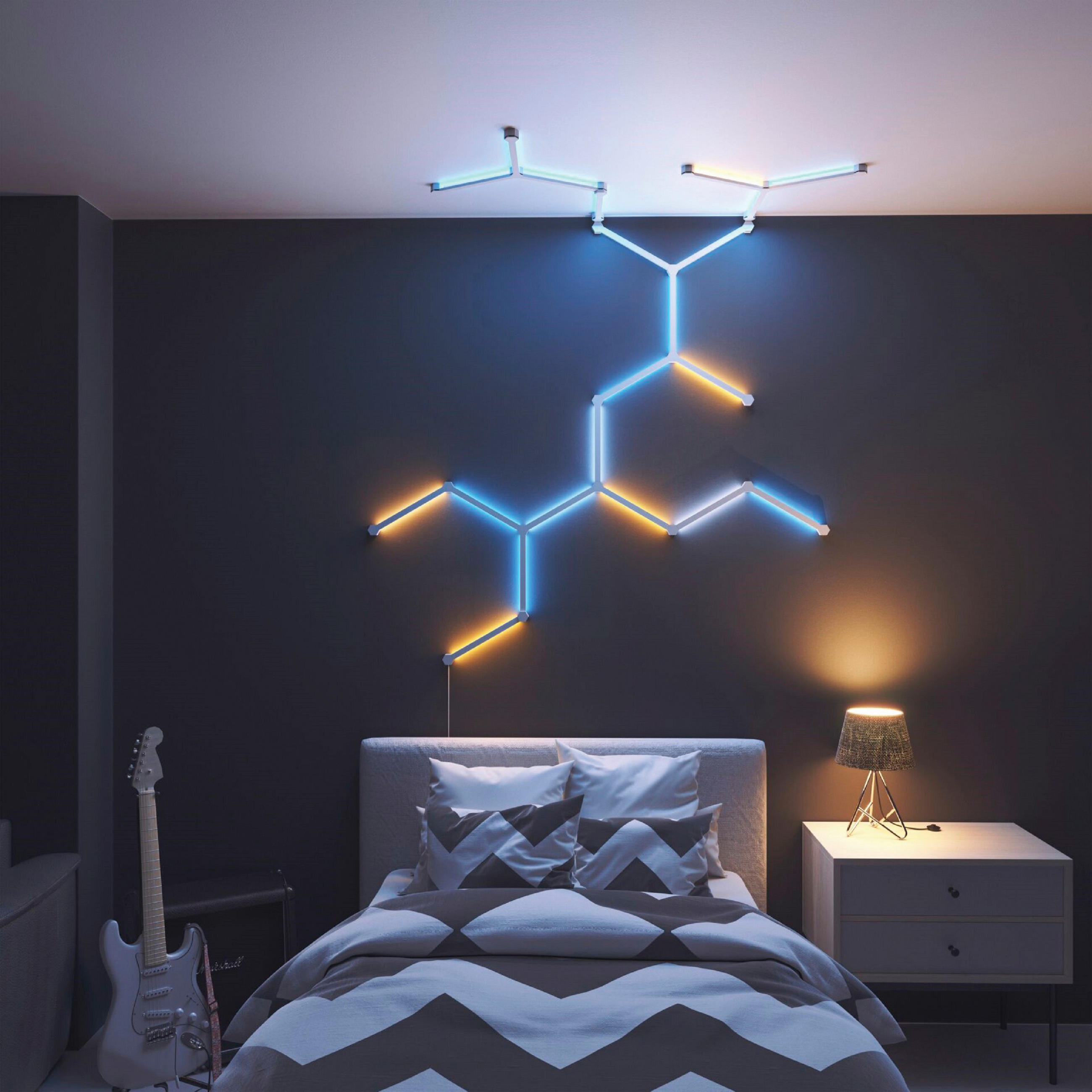 Nanoleaf Lines Verbinder 3er - Weiß, Basics, Kunststoff (24cm) - NANOLEAF