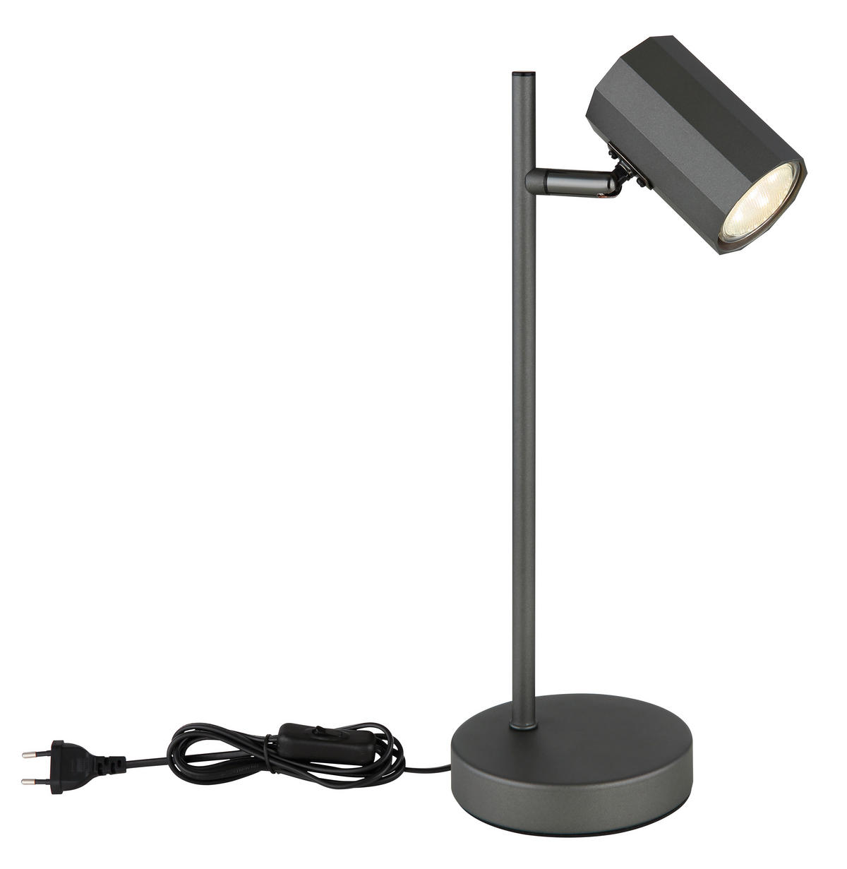 STOLNÍ LAMPA, GU10, 16,5/12/35 cm - bronzová, Design, kov (16,5/12/35cm) - Globo