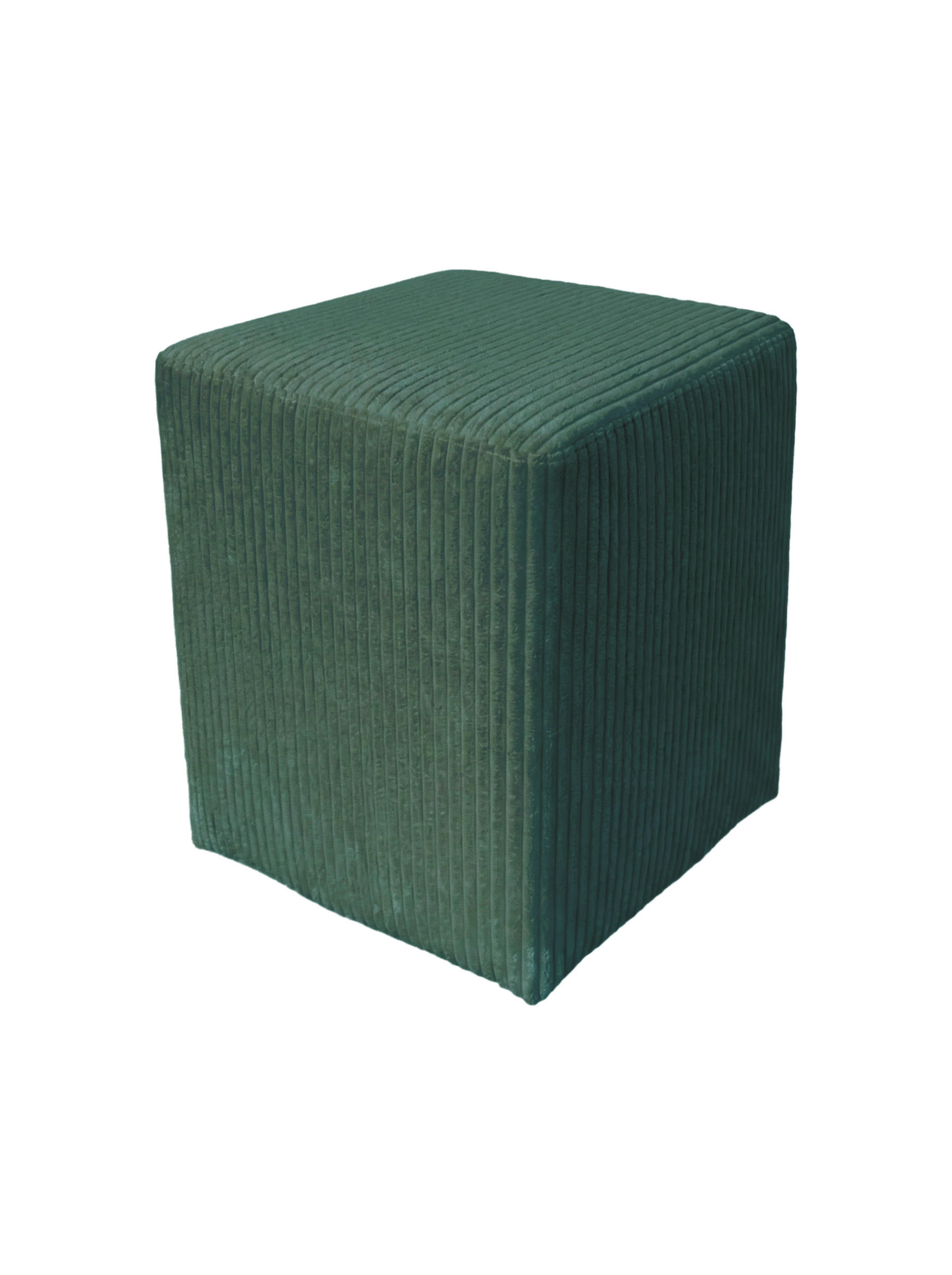 POUF Dunkelgrün Textil  - Dunkelgrün, Design, Textil (35/46/35cm) - MID.YOU