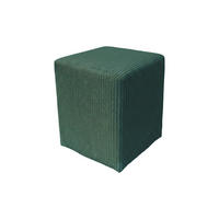 POUF Dunkelgrün Textil  - Dunkelgrün, Design, Textil (35/46/35cm) - MID.YOU