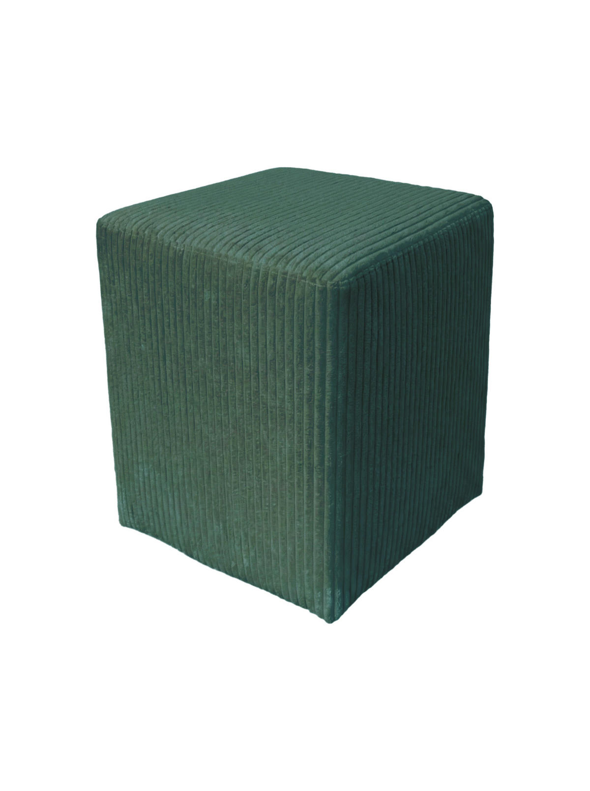 POUF Dunkelgrün Textil  - Dunkelgrün, Design, Textil (35/46/35cm) - MID.YOU