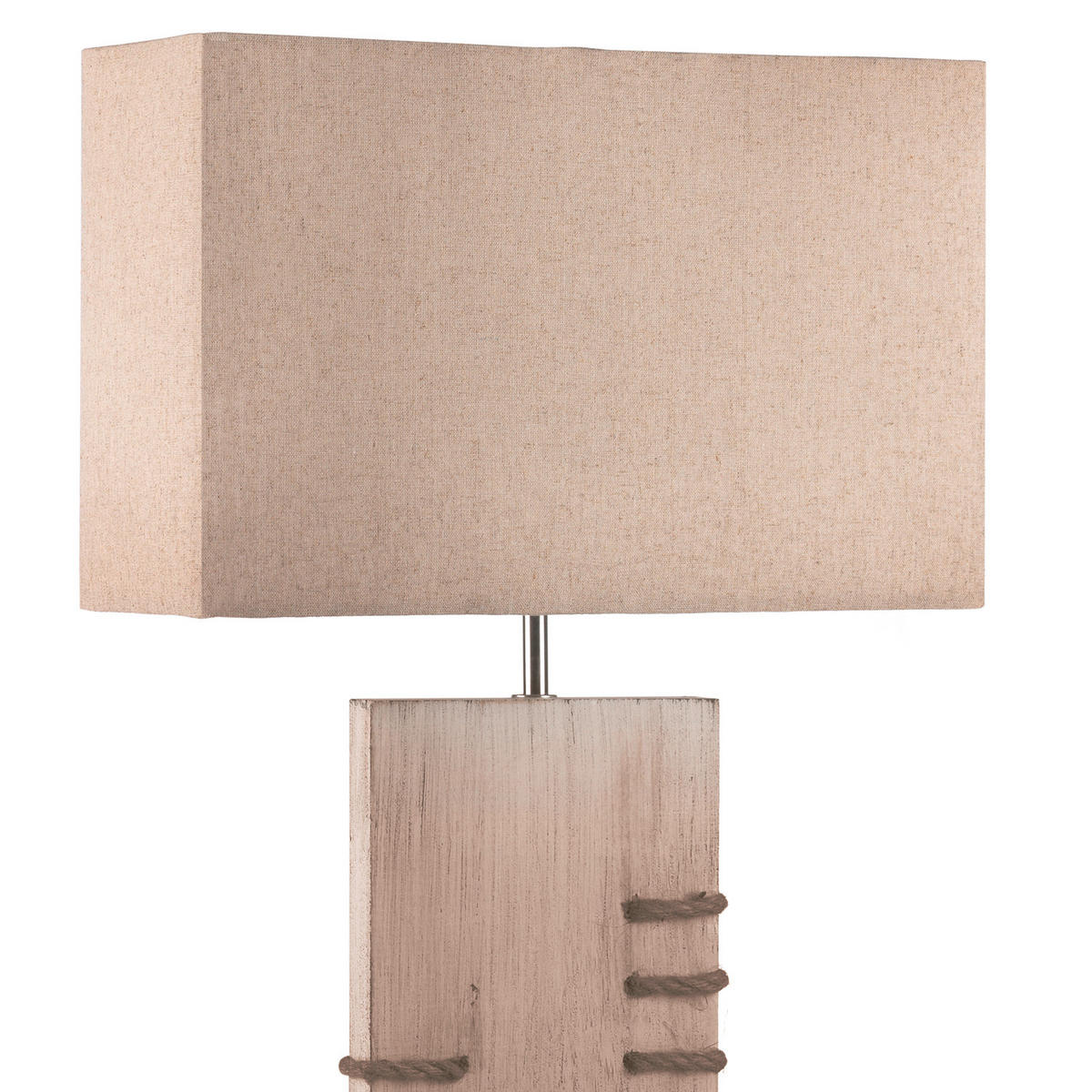 TISCHLEUCHTE 20/30/71 cm   - Beige, Natur, Holz/Textil (20/30/71cm)