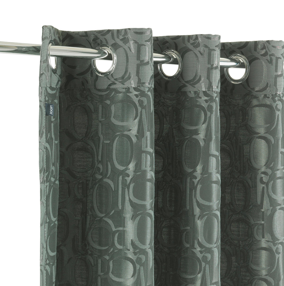 ÖSENVORHANG blickdicht  - Fichtefarben/Dunkelgrün, Basics, Textil (140/250cm) - Joop!