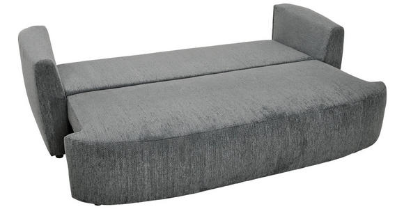 SCHLAFSOFA Chenille Dunkelgrau - Dunkelgrau/Schwarz, KONVENTIONELL, Kunststoff/Textil (238/74/107cm) - Carryhome