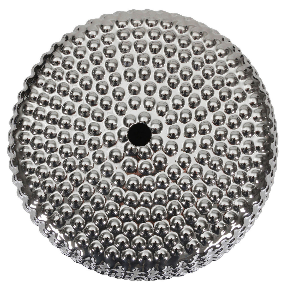 BEISTELLTISCH 33/33/45 cm Silberfarben  - Silberfarben, Design, Keramik (33/33/45cm) - Landscape