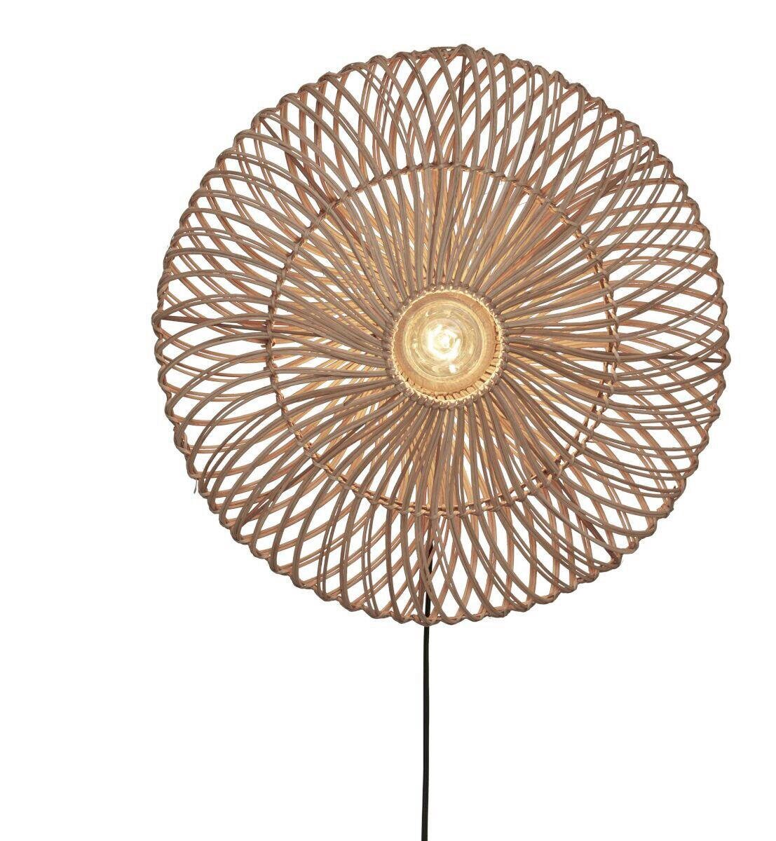 NÁSTĚNNÉ SVÍTIDLO, 55/14 cm  - přírodní barvy, Trend, přírodní materiály (55/14cm) - Good & Mojo