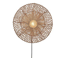 NÁSTĚNNÉ SVÍTIDLO, 55/14 cm  - přírodní barvy, Trend, přírodní materiály (55/14cm) - Good & Mojo