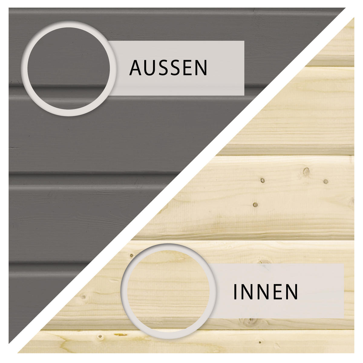 GARTENHAUS  - Grau, Basics, Holz (491/217/211cm) - Karibu