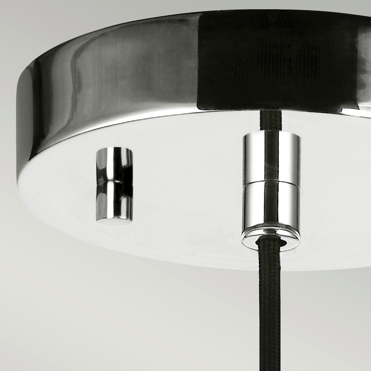 HÄNGELEUCHTE 11.1/32.3 cm    - Nickelfarben, Konventionell, Glas/Metall (11.1/32.3cm) - Elstead Lighting