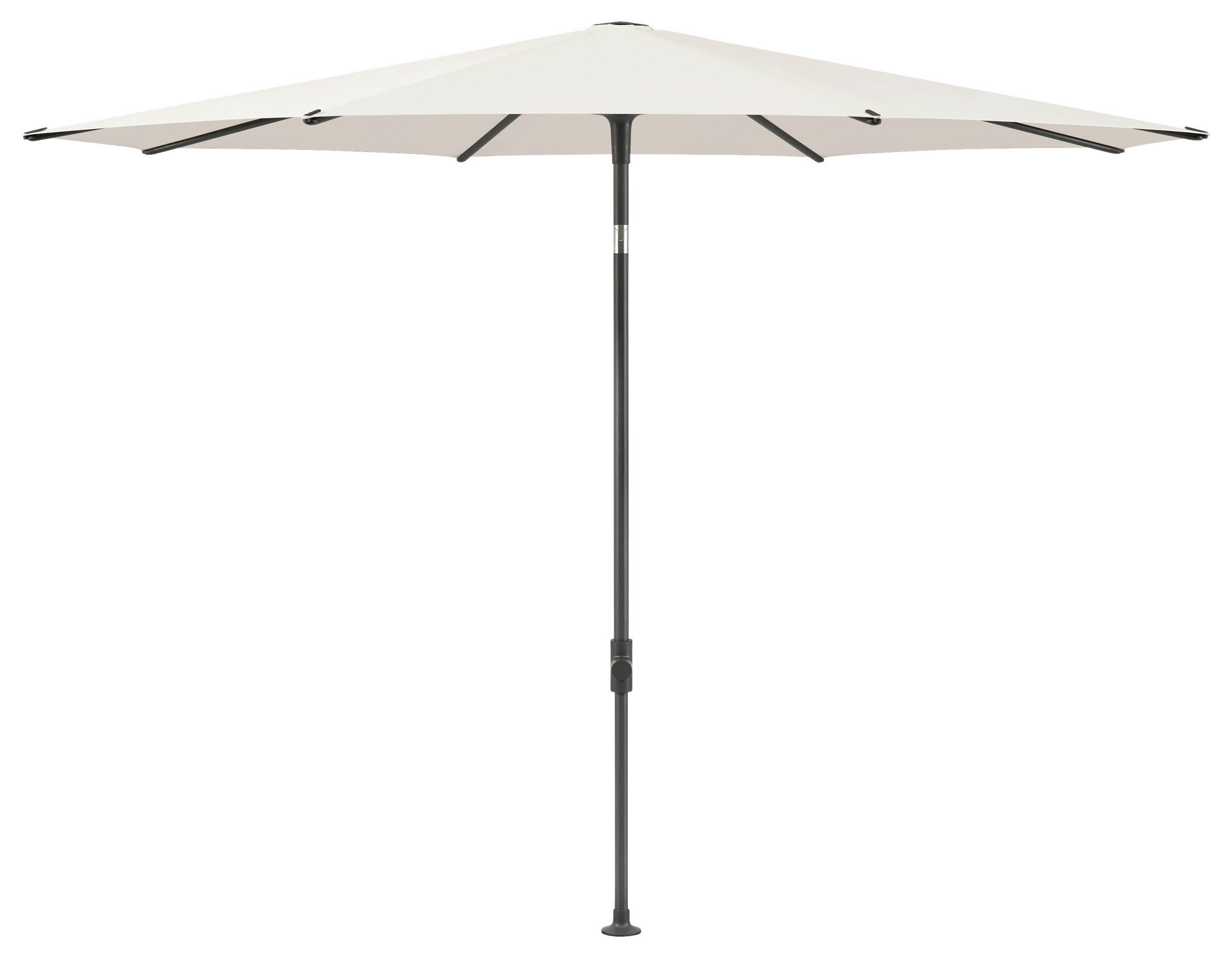SONNENSCHIRM 300 cm Creme  - Anthrazit/Creme, Basics, Textil/Metall (300cm) - Glatz