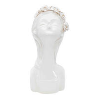 Vase Young Lady Roses  - Goldfarben/Weiß, Basics, Keramik (10/26/14cm)