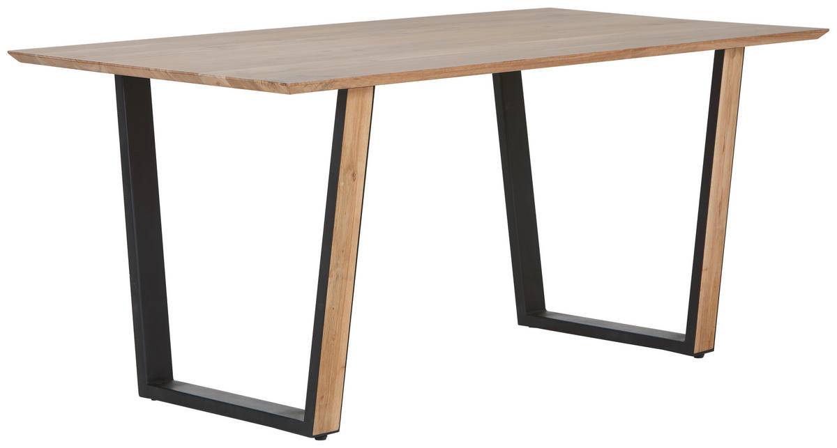 ESSTISCH Holz, Metall 175/90/76 cm   - Schwarz/Akaziefarben, Lifestyle, Holz/Metall (175/90/76cm) - Landscape