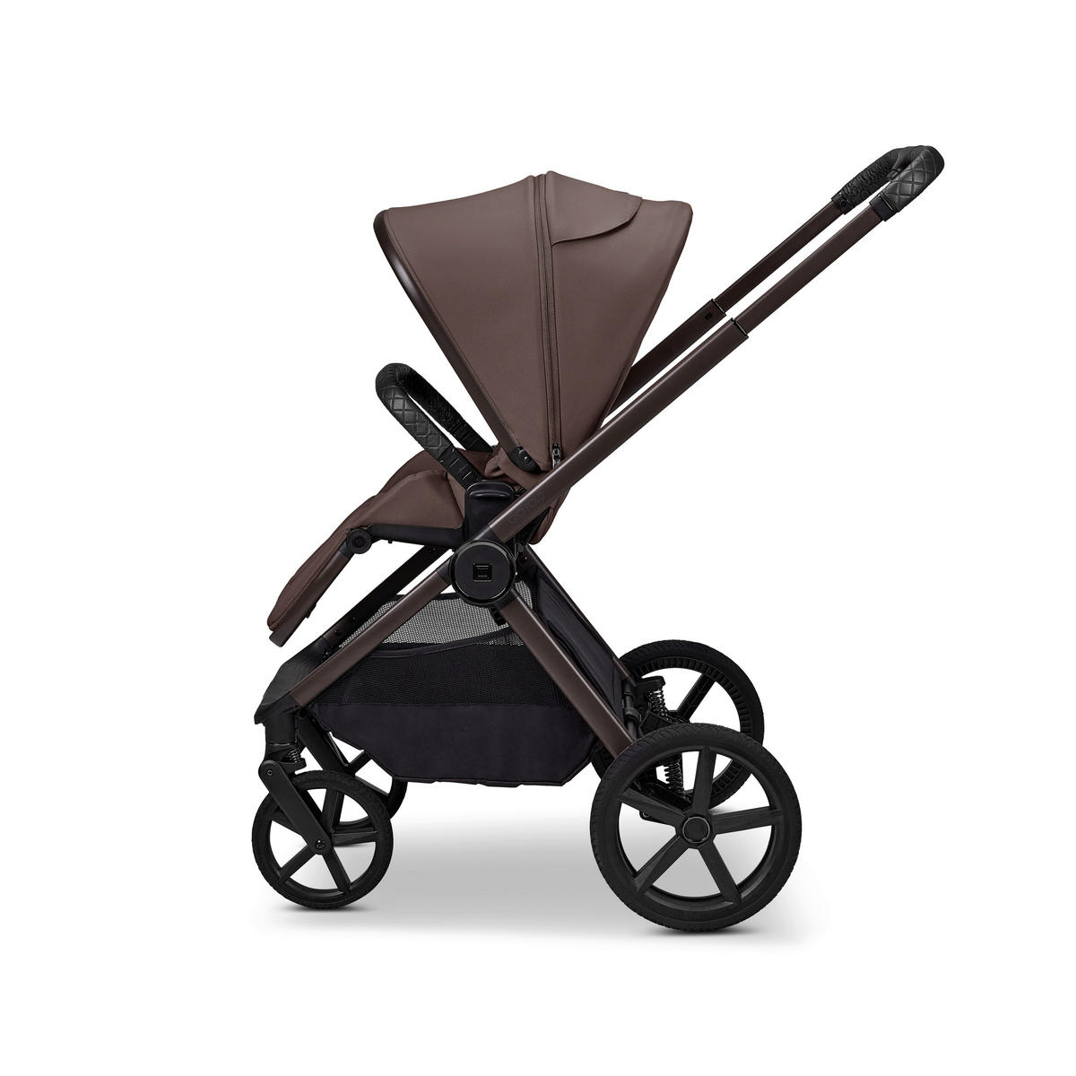 KINDERWAGENSET  GIO FOLD ETPU SET  greige  - Greige/Braun, Basics, Textil/Metall (120/58/92cm) - Moon Edition