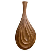 VASE 45 cm  - Braun, Basics, Kunststoff (20,5/45/10cm) - Ambia Home