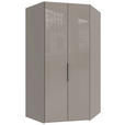 ECKSCHRANK 120/236/120 cm - Schwarz/Sahara, KONVENTIONELL, Glas/Holzwerkstoff (120/236/120cm) - Hom`in