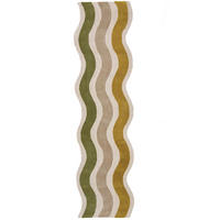 WOLLTEPPICH 80/300 cm Cascade Grün organisch  - Grün, Basics, Textil (80/300cm) - Flair Rugs