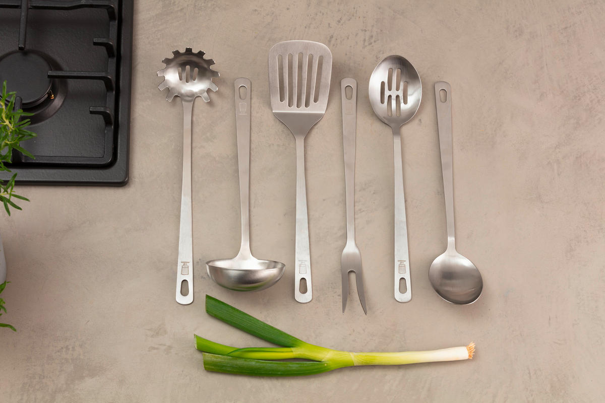 PFANNENWENDER Berlin  - Silberfarben, Design, Metall (32cm) - Chefkoch+Fackelmann