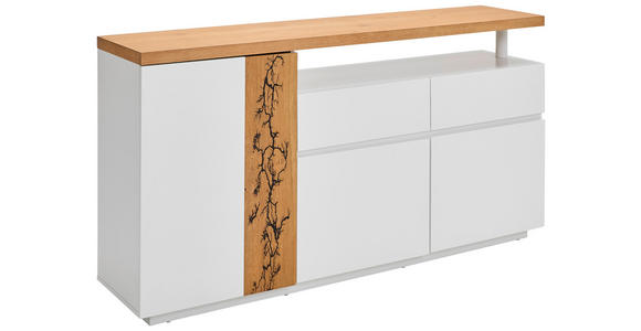 SIDEBOARD 170/89/40 cm  - Eichefarben/Weiß, Design, Holz/Holzwerkstoff (170/89/40cm) - Xora