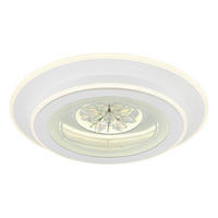 STROPNA LED-SVETILKA   //2700-6500 K/230 V/ - barve kroma/bela, Konvencionalno, kovina/umetna masa (46/6,5cm) - Globo