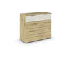 KOMMODE 93/81/42 cm  in Champagner, Eiche Artisan  - Champagner/Silberfarben, Modern, Holzwerkstoff/Metall (93/81/42cm) - Boxxx
