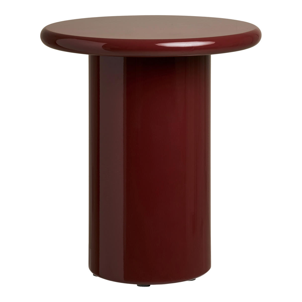 BEISTELLTISCH 45/45/50 cm Otago Bordeaux rund  - Bordeaux, Design, Holzwerkstoff (45/45/50cm) - MID.YOU